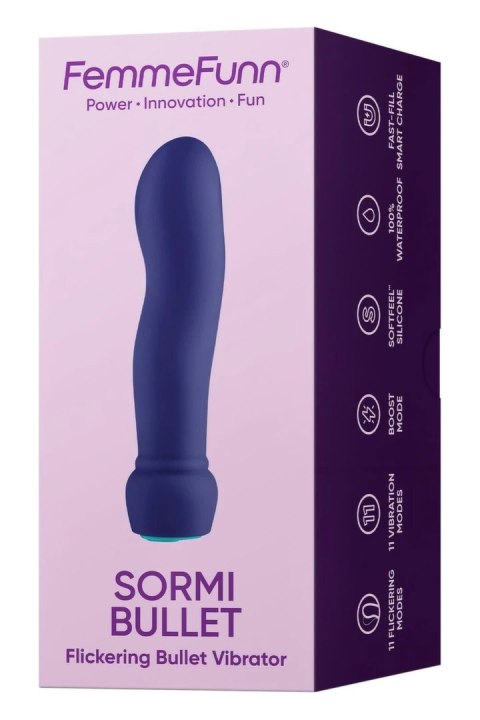 FemmeFunn Sormi Bullet Dark Purple - kompaktowy model z 11 trybami pracy