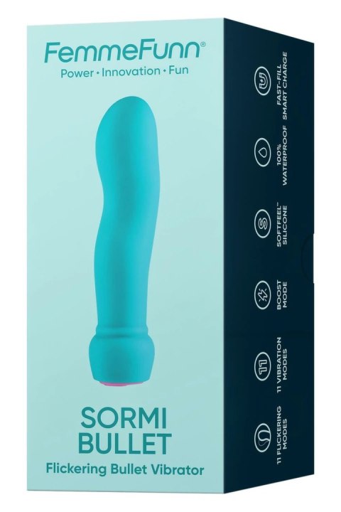 FemmeFunn Sormi Bullet Turquoise - kompaktowy model z 11 trybami pracy