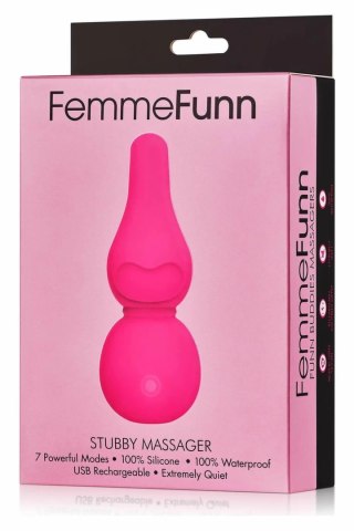 FemmeFunn Stubby Massager Pink - kompaktowy masażer 7 trybow, wodoodporny