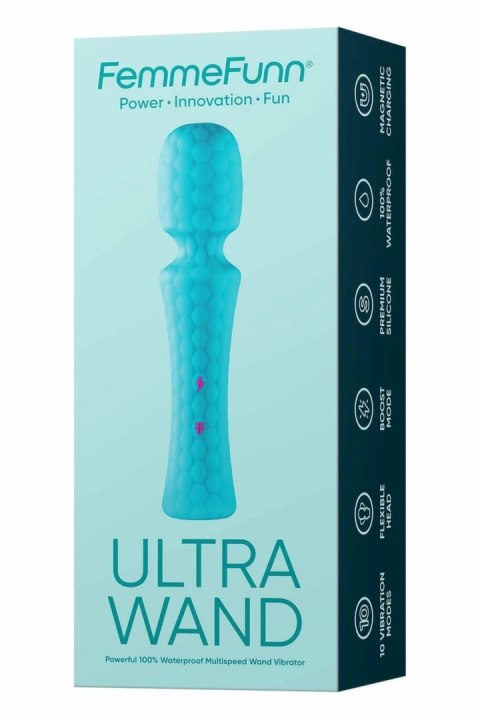 FemmeFunn Ultra Wand Turquoise - wielofunkcyjny masażer wodoodporny