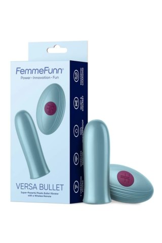 FemmeFunn Versa Bullet Light Blue - bezprzewodowy system wibracyjny z pilotem