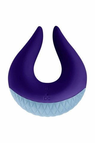 FemmeFunn Volea Dark Purple/Lt Blue - wibrujący masażer punktowy, 10 trybow