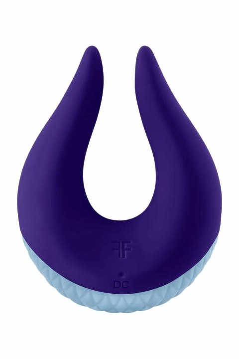 FemmeFunn Volea Dark Purple/Lt Blue - wibrujący masażer punktowy, 10 trybow