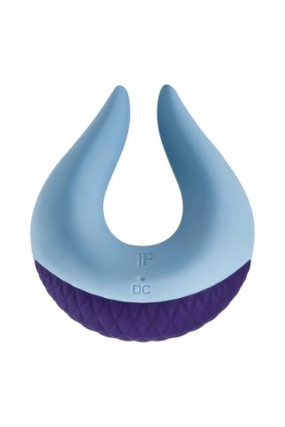 FemmeFunn Volea Light Blue/Dark Purple - Wibrator z ruchomą końcowką, 10 trybow