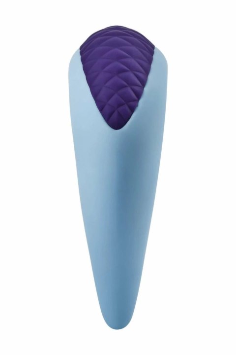 FemmeFunn Volea Light Blue/Dark Purple - Wibrator z ruchomą końcowką, 10 trybow