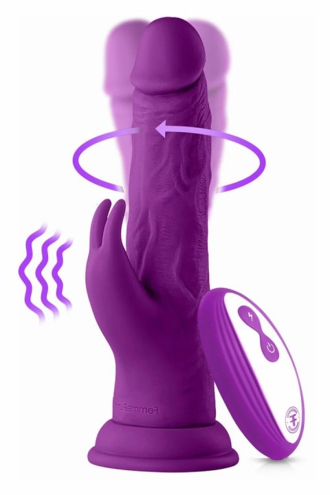 FemmeFunn Wireless Turbo Rabbit Purple - silikonowa maszyna intymna 21 cm