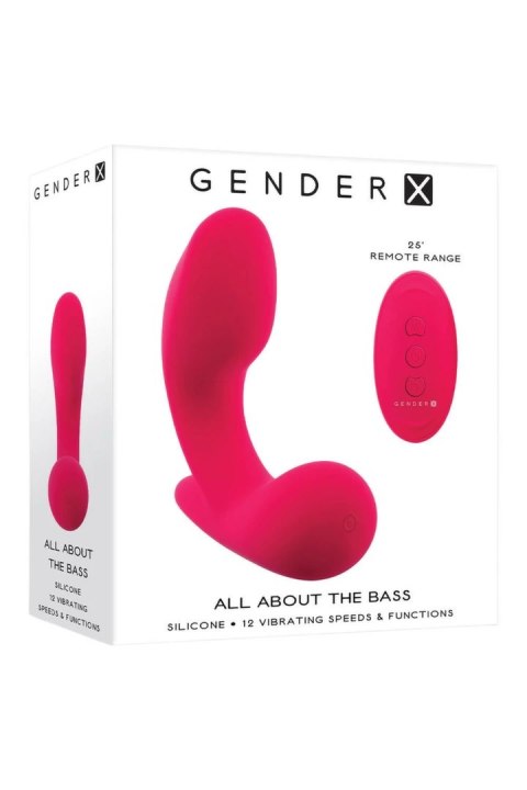 GENDER X All About The Bass - silikonowy masażer z pilotem, 12 trybow