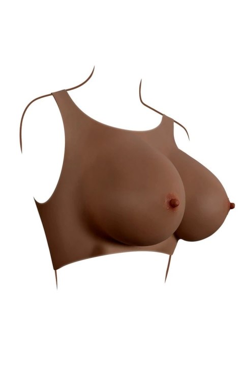 GENDER X UNDERGARMENTS Plate E-Cup Dark silikonowa kamizelka modelująca