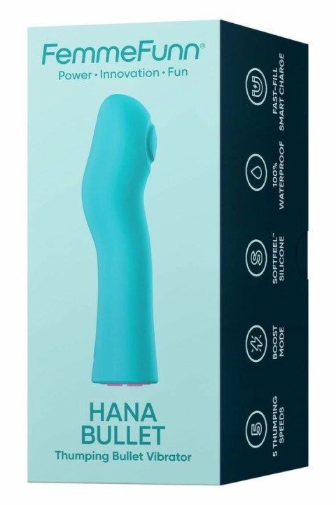 HANA Thumping Bullet Turquoise - kompaktowy model z funkcją Boost, wodoodporny