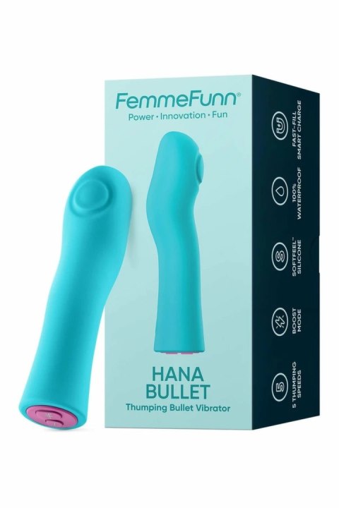 HANA Thumping Bullet Turquoise - kompaktowy model z funkcją Boost, wodoodporny