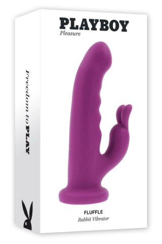 PLAYBOY FLUFFLE silikonowa maszyna intymna z Turbo Mode, fioletowa