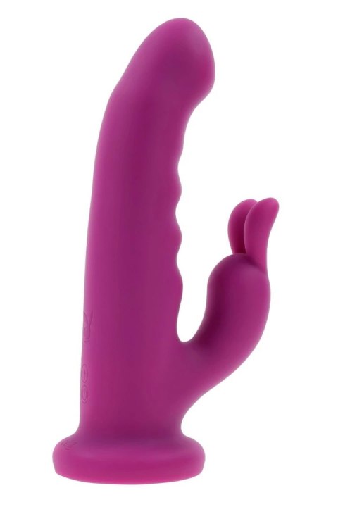 PLAYBOY FLUFFLE silikonowa maszyna intymna z Turbo Mode, fioletowa