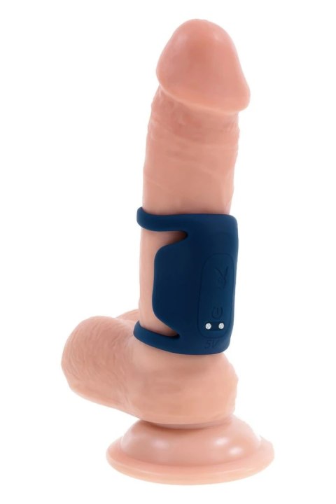 PLAYBOY Jet Pack silikonowy pierścień wibracyjny podwojny USB 9 trybow