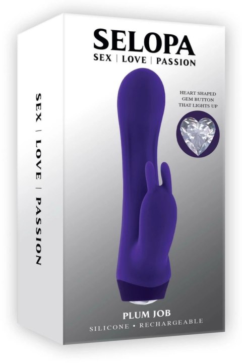 SELOPA PLUM JOB mini masażer kroliczek 10 trybow USB fioletowy