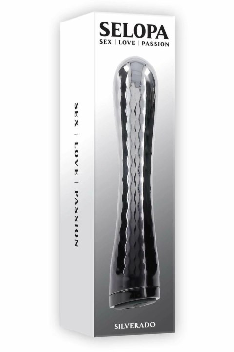 SELOPA SILVERADO wibrator chromowany, 3 tryby, wodoodporny, USB