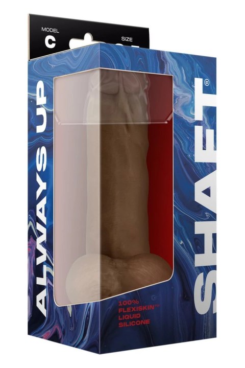 SHAFT MODEL C 8.5'' Liquid Silicone, przyssawka, dwuwarstwowy, Oak