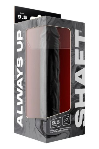 SHAFT MODEL J 9.5" Liquid Silicone Czarny - anatomiczny model z przyssawką