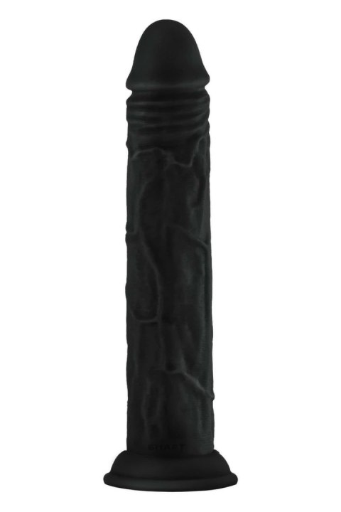 SHAFT MODEL J 9.5" Liquid Silicone Czarny - anatomiczny model z przyssawką