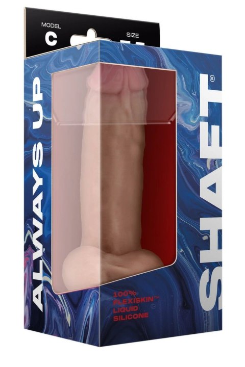 SHAFT Model C 19 cm Liquid Silicone - anatomiczny, z przyssawką, Pine