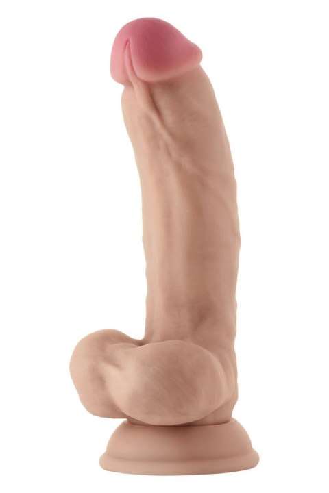 SHAFT Model C 19 cm Liquid Silicone - anatomiczny, z przyssawką, Pine