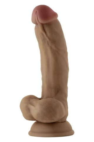 SHAFT Model C 19cm Liquid Silicone - anatomiczny, z przyssawką, Oak