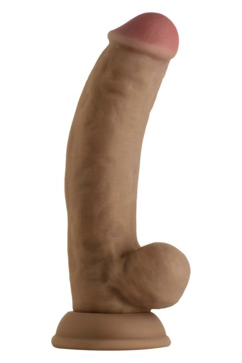 SHAFT Model C 19cm Liquid Silicone - anatomiczny, z przyssawką, Oak