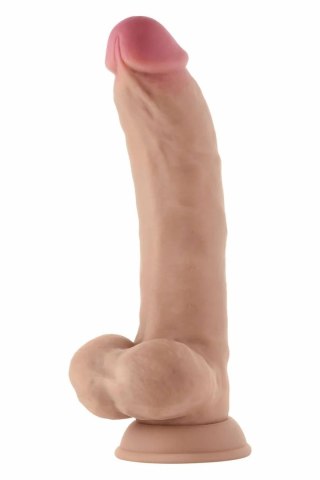 SHAFT Model C 24,1 cm Liquid Silicone - anatomiczny, z przyssawką, Pine
