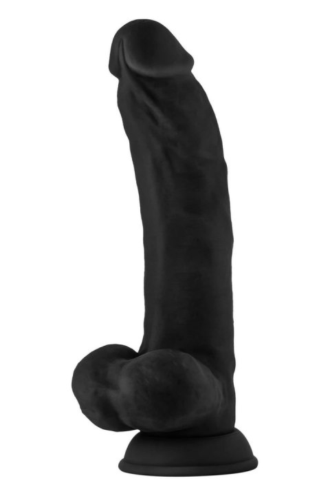 SHAFT Model C 24 cm Liquid Silicone Czarny - anatomiczny z przyssawką