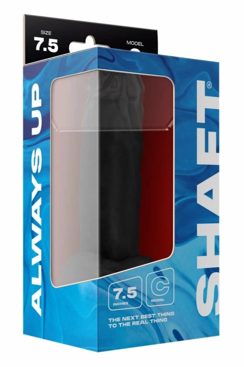 SHAFT Model C 7.5" Czarny - Anatomiczny model z przyssawką i kulkami