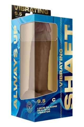 SHAFT Model C 9.5" Oak - silikonowy model wibrujący, pilot, wodoodporny