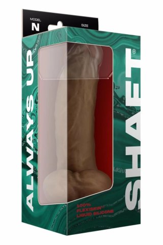 SHAFT Model N 24,1 cm Liquid Silicone, anatomiczny, przyssawka, Oak
