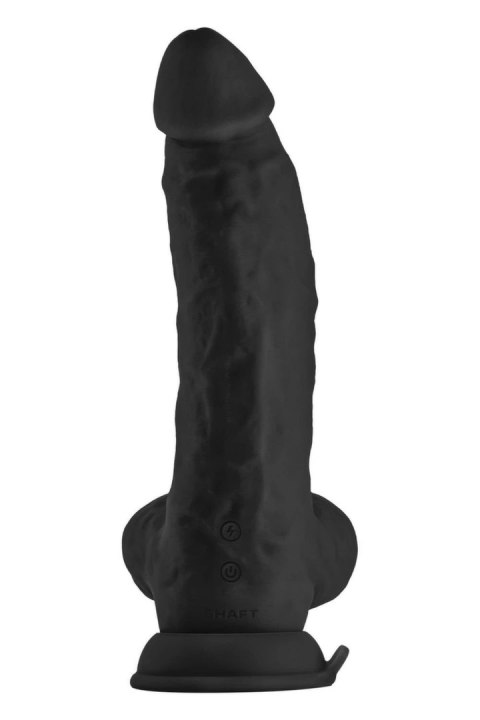 SHAFT Model N 9.5" Black - wibrujący system intymny FLEXISKIN™