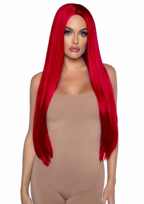 Leg Avenue Long Straight Center Part Wig Neon - peruka syntetyczna UV