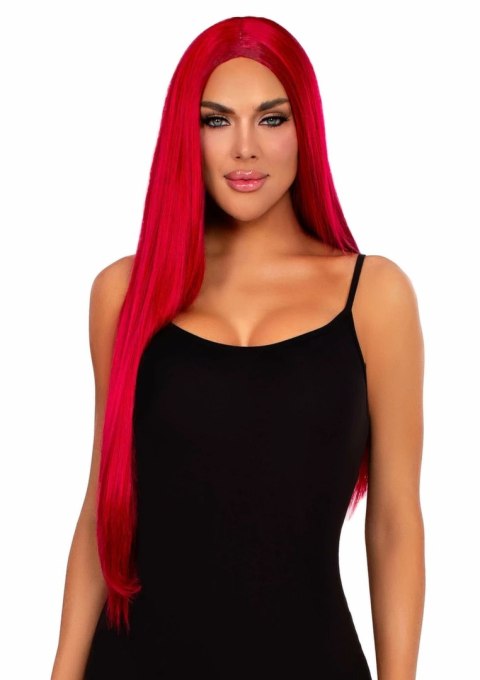Leg Avenue Long Straight Center Part Wig Neon - peruka syntetyczna UV