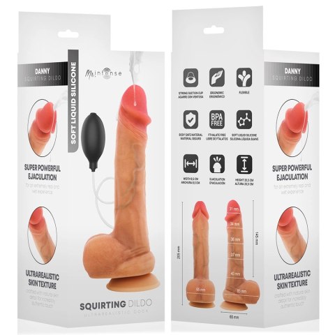MR INTENSE Danny silikonowy model z funkcją ejakulacji 20,5 cm 4 cm