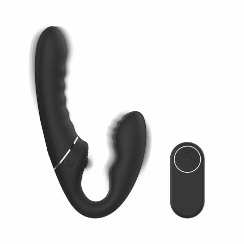 No-Parts Strapless Strap-On Tapping Black - bezpaskowy system z funkcją stukania