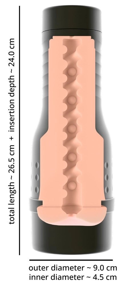 Rebel V-Stroker Cindy - kompaktowa maszyna intymna, anatomiczny kształt, 26,5 cm