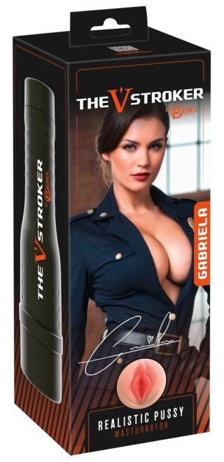 Rebel V-Stroker Gabriela - kompaktowa maszyna intymna, 26,5 cm, TPE/ABS