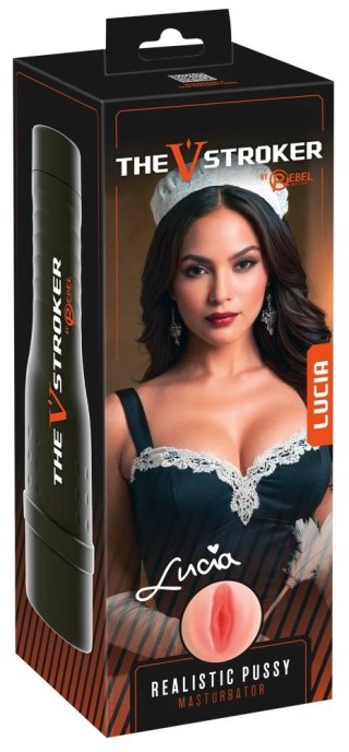 Rebel V-Stroker Lucia - kompaktowa maszyna intymna, 26,5 cm, TPE/ABS