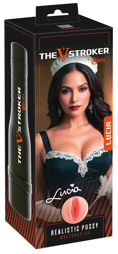 Rebel V-Stroker Lucia - kompaktowa maszyna intymna, 26,5 cm, TPE/ABS
