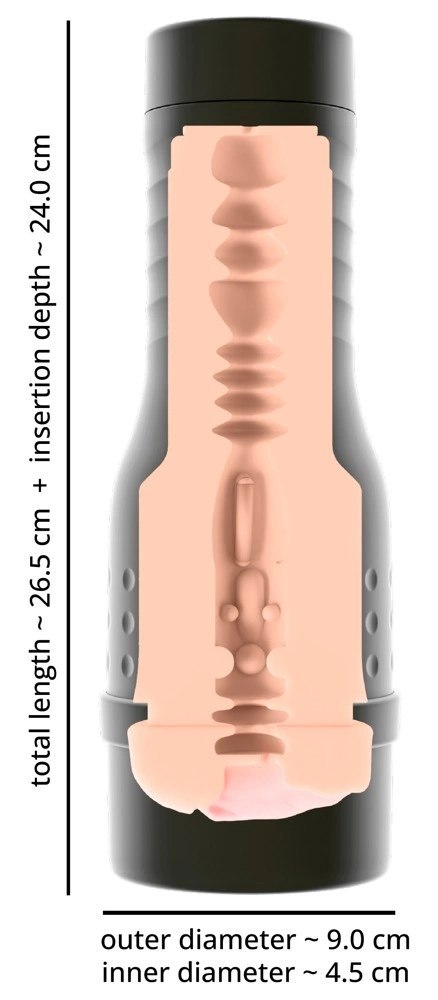 Rebel V-Stroker Melissa - kompaktowa maszyna intymna, 26,5 cm, TPE/ABS