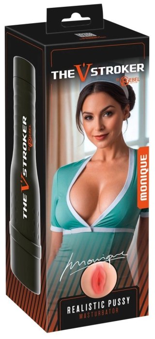 Rebel V-Stroker Monique - kompaktowa maszyna intymna z etui, 26,5 cm