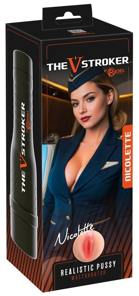 Rebel V-Stroker Nicolette - kompaktowa maszyna intymna stewardessy, 26,5 cm