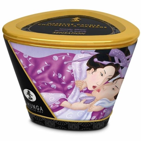 SHUNGA Świeca do masażu Lawenda 170 ml - relaksujący olejek