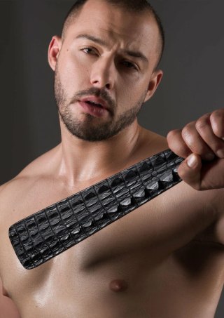 AVANZA FEROS Croc-Embossed Paddle skorzana packa z tłoczeniem