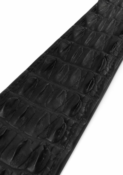 AVANZA FEROS Croc-Embossed Paddle skorzana packa z tłoczeniem