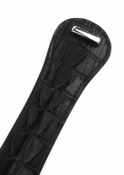 AVANZA FEROS Croc-Embossed Paddle skorzana packa z tłoczeniem