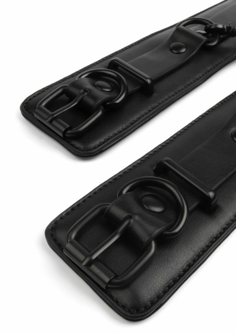 AVANZA VANTAGE 8 Precision Wrist Cuffs czarne skorzane kajdanki