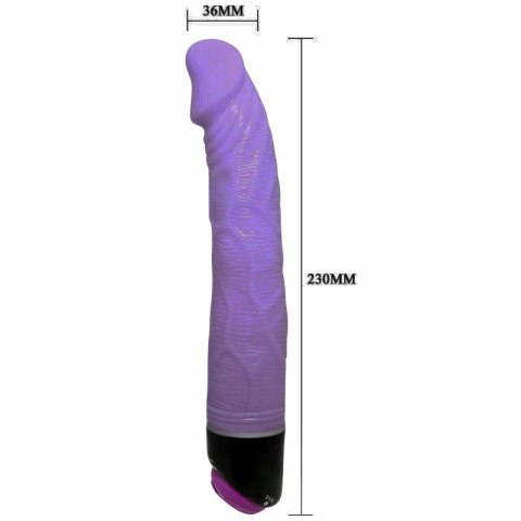 BAILE Adour Club 23 cm Lila - wibrator anatomiczny, wielostopniowy
