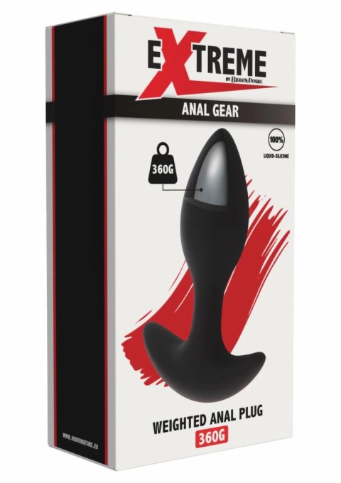 Extreme by Hidden Desire Weighted Anal Plug 360g silikonowy czarny